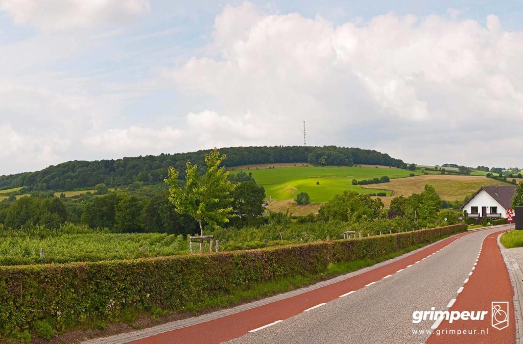 Uitzicht op de Eyserbosweg Wielrennen in Zuid-Limburg