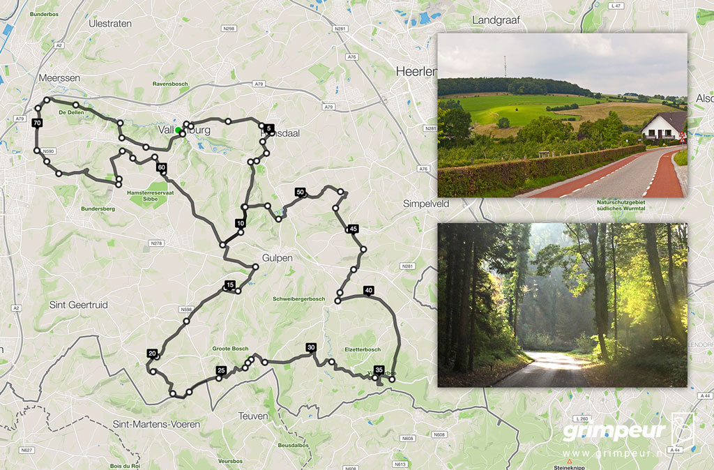 Route: De zwaarste beklimmingen van Zuid-Limburg